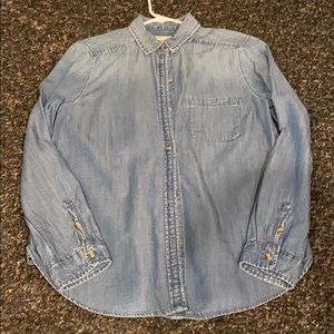 American Eagle Dark Denim Shirt